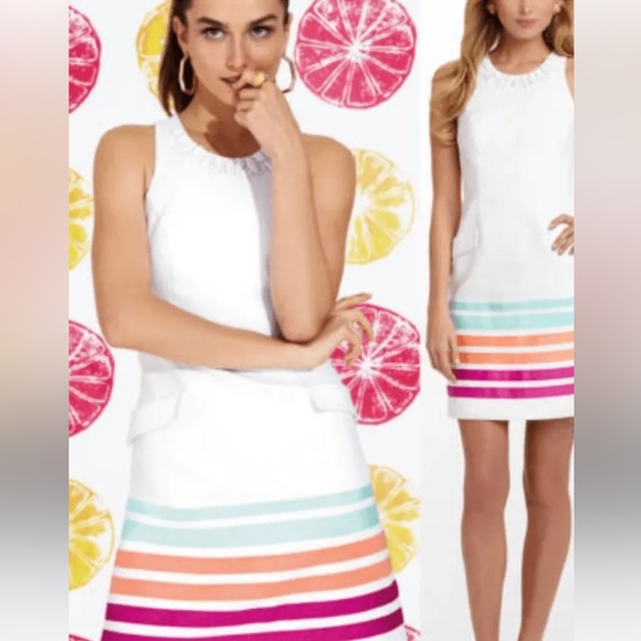 Lilly Pulitzer Dresses & Skirts - LILLY PULITZER white shift sleeveless dress